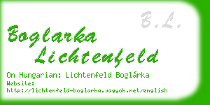 boglarka lichtenfeld business card